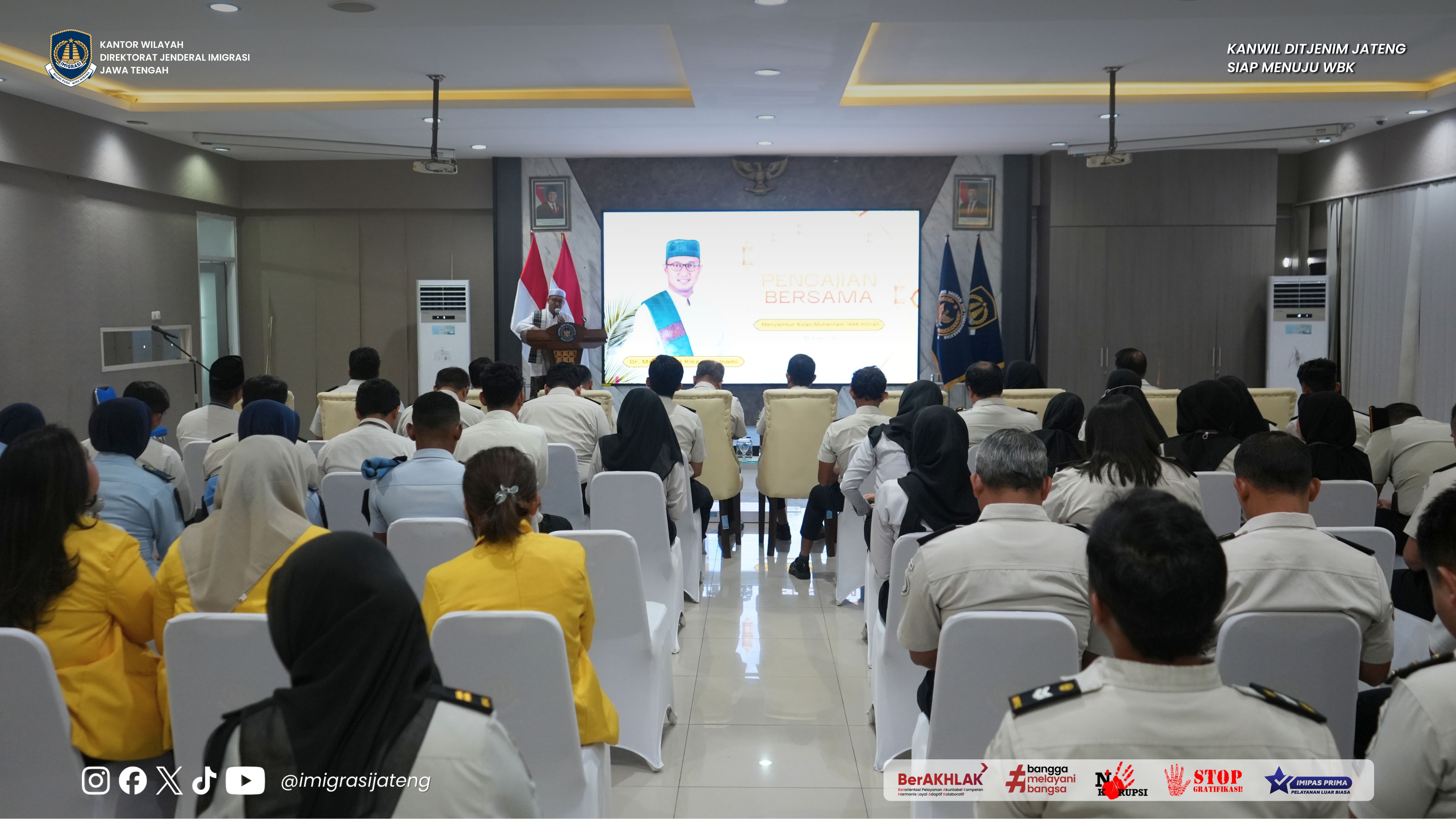 Sambut Bulan Muharam 1448 H, Kanwil Ditjen Imigrasi Jateng Gelar Pembinaan Mental Rohani Pegawai