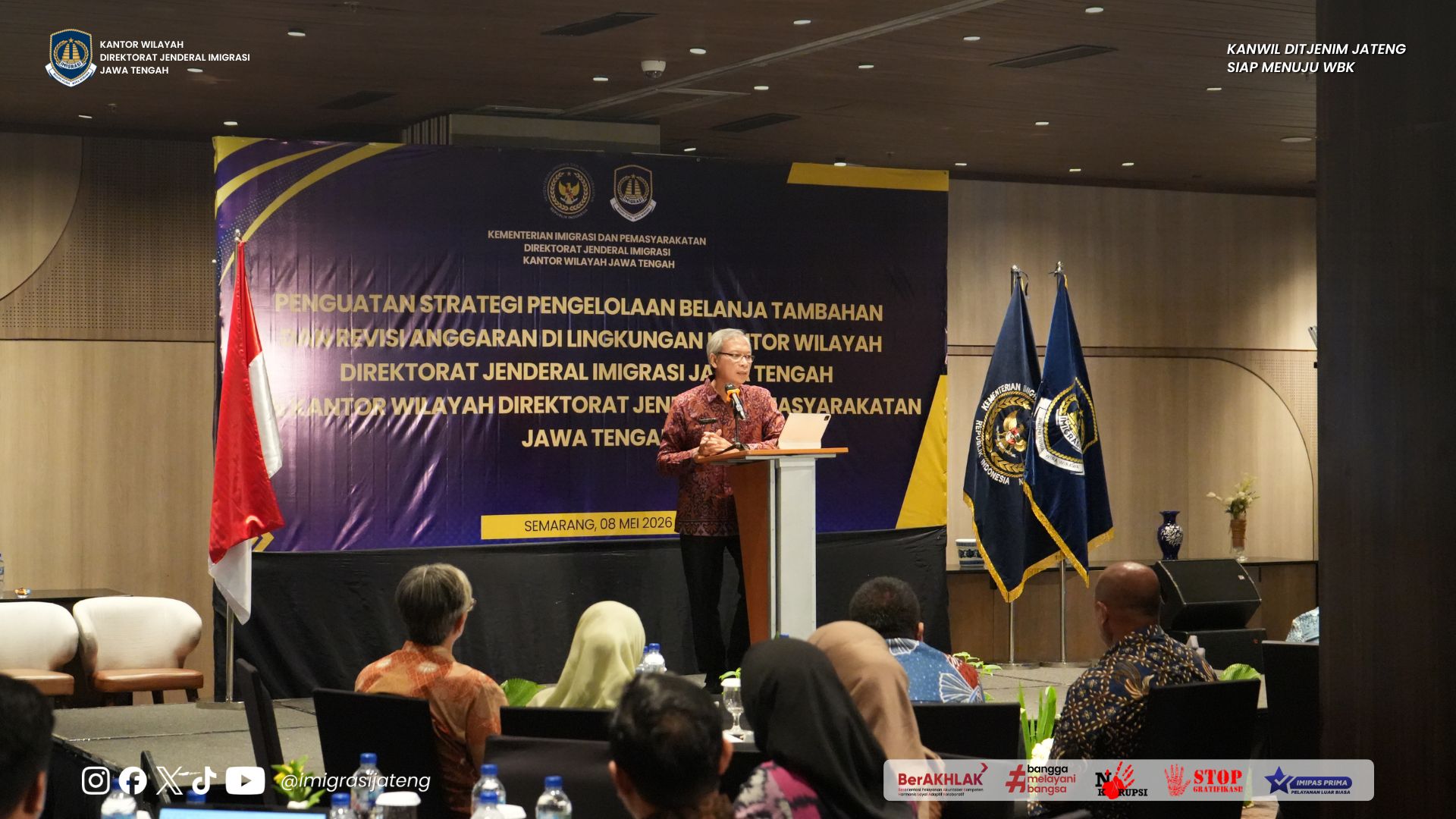 Kanwil Ditjenim Jawa Tengah Perkuat Strategi Pengelolaan Belanja Tambahan dan Revisi Anggaran Tahun 2026