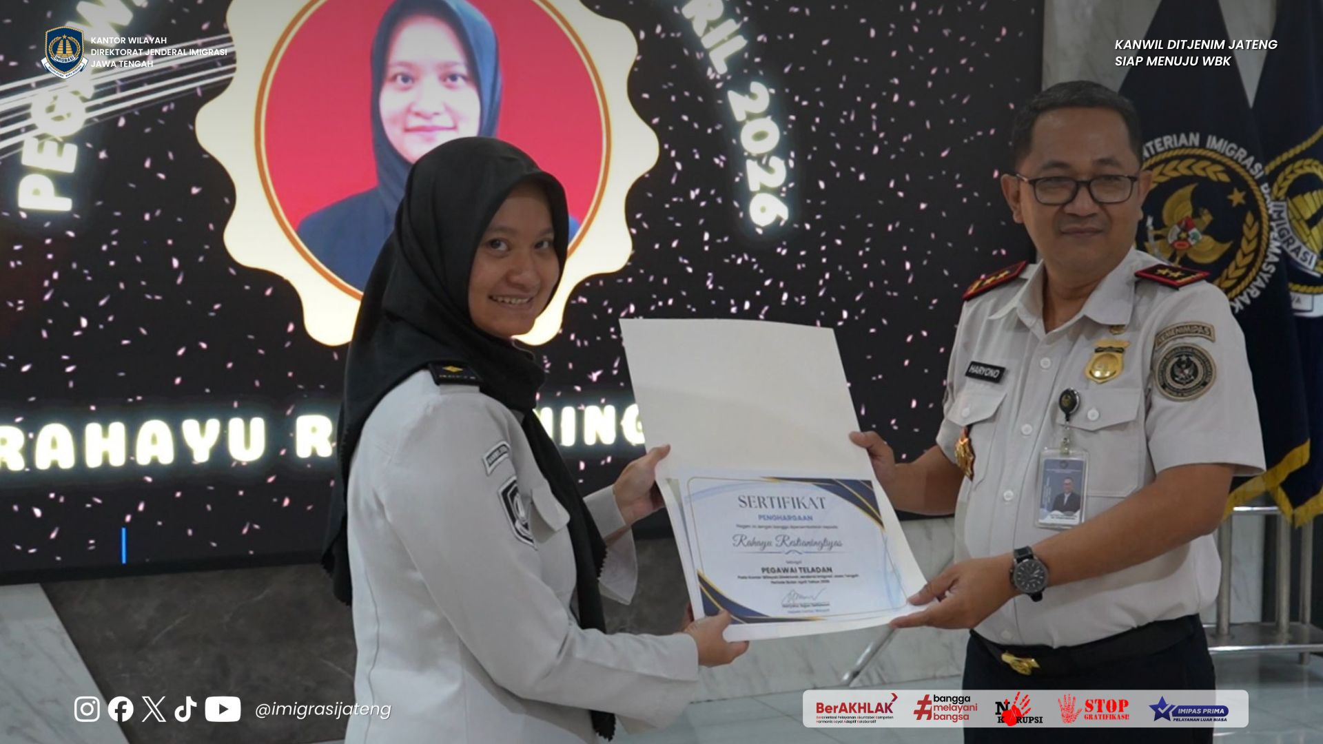 Pegawai Teladan Periode April 2026, Wujud Apresiasi atas Kinerja dan Integritas